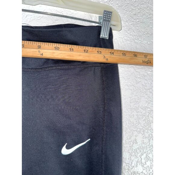Nike Dri-Fit Black Activewear Leggings L Polyester/Spandex Mesh Panels Womens - Picture 10 of 12